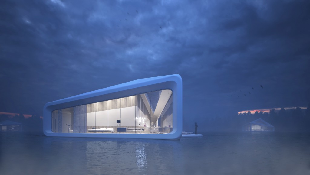 Nessy Floating hotel concept in Norway