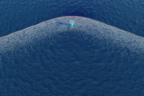 the ocean cleanup project aerial view