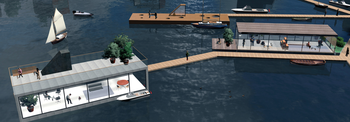 Pampus Harbour floating settlement detail