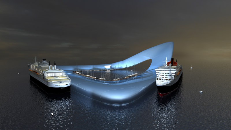 floating cruise terminal