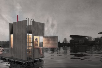 Floating sauna Seattle impression
